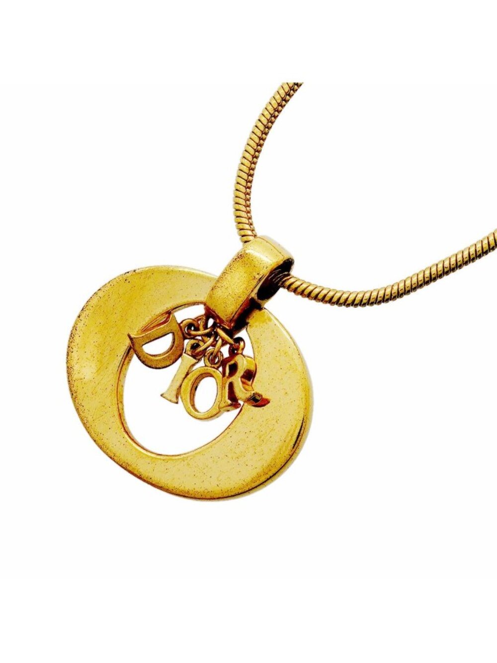 Dior Necklace Logo Gold Plated